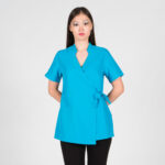 Blusa Cruzada Mujer Añil