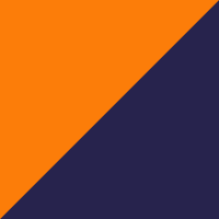 Color Naranja Fluor + Azul Marino
