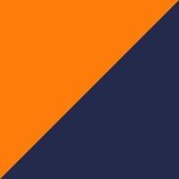 Naranja Fluor + Azul Navy