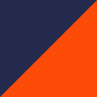 Azul Navy + Naranja (velilla)