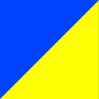 Color Azulina + amarillo fluor